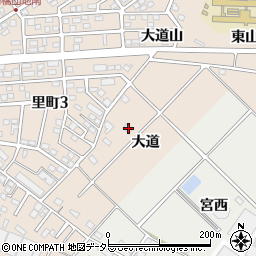 愛知県安城市里町大道10-3周辺の地図