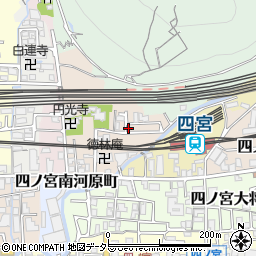 京都府京都市山科区四ノ宮泉水町10-18周辺の地図
