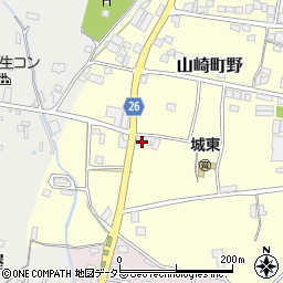 兵庫県宍粟市山崎町野276周辺の地図