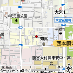 下京区二人司町周辺の地図
