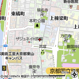 京都府京都市東山区蛭子町南組周辺の地図