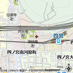 京都府京都市山科区四ノ宮泉水町13-7周辺の地図