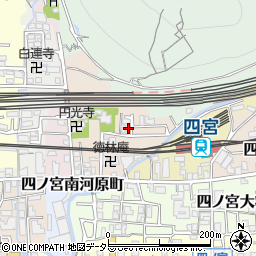 京都府京都市山科区四ノ宮泉水町13-11周辺の地図