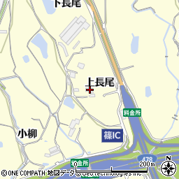 京都府亀岡市篠町篠上長尾周辺の地図