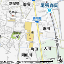 愛知県知多郡東浦町森岡前田55周辺の地図