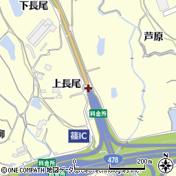 篠ＩＣ周辺の地図