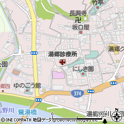 湯郷診療所周辺の地図