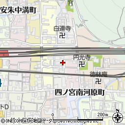 京都府京都市山科区安朱東海道町8周辺の地図