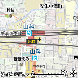 はたごや JR山科駅店周辺の地図