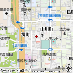 京都府京都市下京区柳町周辺の地図