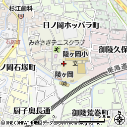 京都府京都市山科区日ノ岡ホッパラ町55周辺の地図