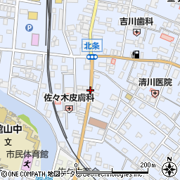 館山郵便局前周辺の地図