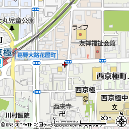 京都府京都市右京区西京極東池田町9周辺の地図