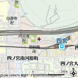 京都府京都市山科区四ノ宮泉水町13-18周辺の地図