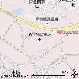 近江物産東坂周辺の地図