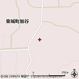 広島県庄原市東城町加谷205周辺の地図