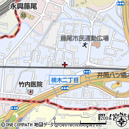 滋賀県大津市横木周辺の地図