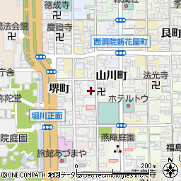 京都府京都市下京区柳町322周辺の地図