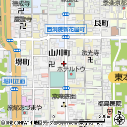 京都府京都市下京区西洞院町周辺の地図