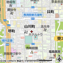 京都府京都市下京区西洞院町周辺の地図