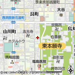 京都府京都市下京区東若松町821周辺の地図