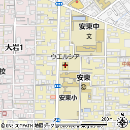 ウエルシア薬局静岡安東店周辺の地図