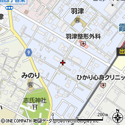 三重県四日市市羽津中1-6-8-1駐車場周辺の地図