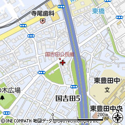 国吉田公民館周辺の地図