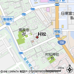 静岡県静岡市清水区村松72周辺の地図