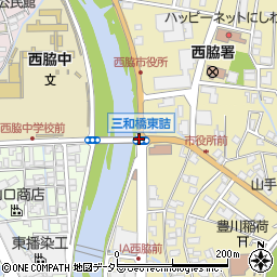 三和橋東詰周辺の地図