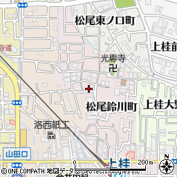 京都府京都市西京区松尾鈴川町27周辺の地図