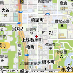 京都府京都市下京区上珠数屋町333周辺の地図