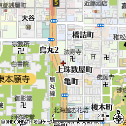 京都府京都市下京区上珠数屋町323周辺の地図