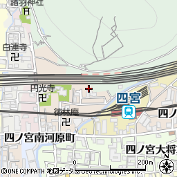京都府京都市山科区四ノ宮泉水町10周辺の地図