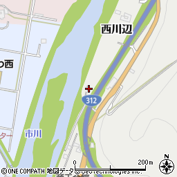 兵庫県神崎郡市川町西川辺22周辺の地図