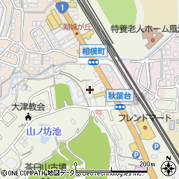 滋賀県大津市秋葉台5-25周辺の地図