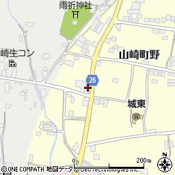 兵庫県宍粟市山崎町野387周辺の地図