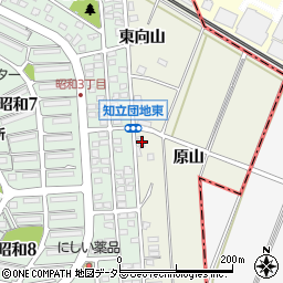 愛知県知立市牛田町原山18周辺の地図