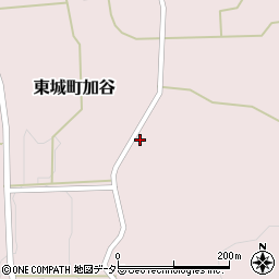 広島県庄原市東城町加谷206周辺の地図