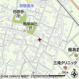 三重県四日市市智積町周辺の地図