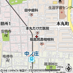 滋賀県大津市本丸町3-5周辺の地図