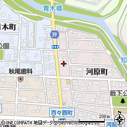 愛知県岡崎市河原町6周辺の地図