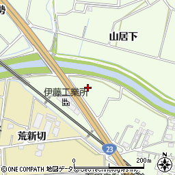 愛知県知立市上重原町中田周辺の地図