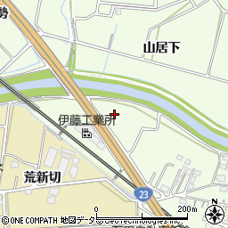 愛知県知立市上重原町（中田）周辺の地図