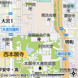 宗務総合庁舎周辺の地図