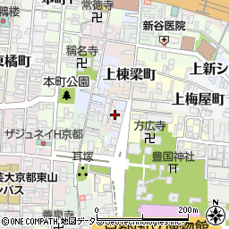 京都府京都市東山区下棟梁町周辺の地図