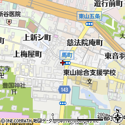 京都府京都市東山区鐘鋳町414-12周辺の地図