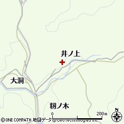愛知県岡崎市滝町井ノ上周辺の地図