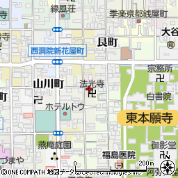京都府京都市下京区東松屋町837周辺の地図