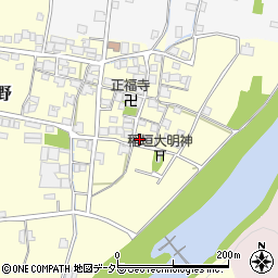 兵庫県宍粟市山崎町野151-1周辺の地図